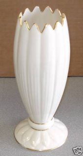 Lenox Porcelain Vase with 24K Gold Made in USA