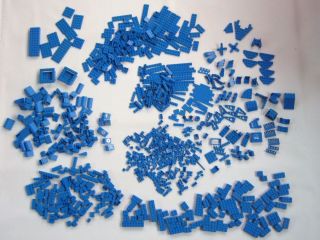 LEGO Brick lot BLUE 800pc 2399 4616 216 4871 2577 4857 2462 4079 2479
