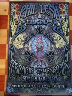 Terrapin Crossroads Opening Night Poster Signed by Phil Lesh