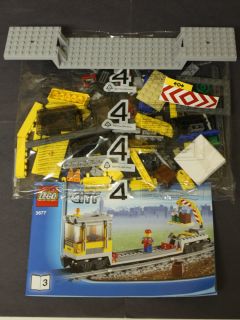 Lego City Red Cargo Train 3677 Flatbed Freight Car with 1 Minifigure