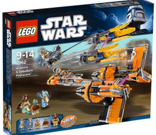 Star Wars Lego Set 7962 Anakin and Sebulbas Podracers