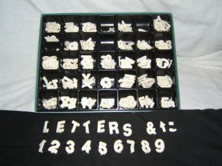 198 1 inch White Menu Board Letters Numbers and Symbols