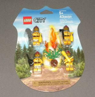 Lego firemen Minifigure Pack City Set Toy 853378 4 Firefighter