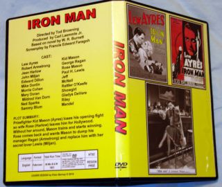 Iron Man DVD Lew Ayres Robert Armstrong