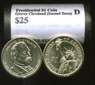 Head Tail 2012 D MINT GROVER CLEVELAND 2nd term PRESIDENTIAL 25 DOLLAR