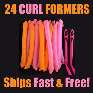 Curlformers Magic 24 Long Wide Hair Curlers Spiral Curls Rollers New