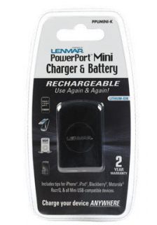 Lenmar PowerPoint Mini Charger and Battery Cell Phone