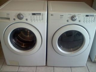 Used LG Washer Dryer Set Front Load Great Working Condition Gas Dryer