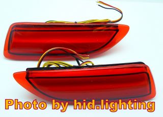 Red Lens LED Bumper Reflector for Lexus CT200H Toyota Corolla Add on