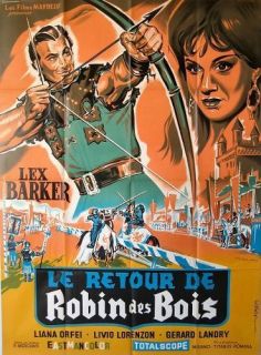 Return of The Robin Hood 1959 Lex Barker French 47x63