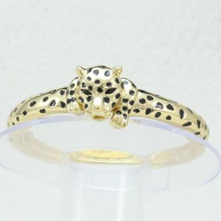 Vogue Gold Tone Animal Panther Leopard Bracelet Bangle Cuff