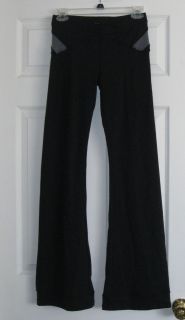New David Lerner Kelsie Black Grey Yoga Pant Pants Size Medium