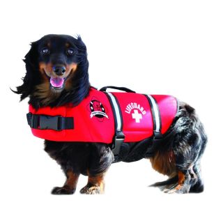 Paws Aboard Red Neoprene Dog Life Jacket