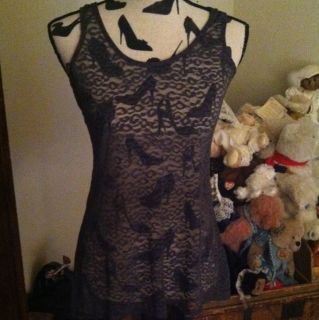 Lacy Cami Tank by Lily White in Sz M BNWT