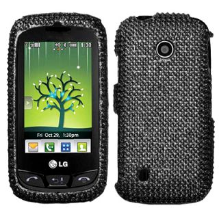 Bling SnapOn Cover Case for LG Cosmos Touch VN270 Black