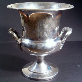 Bristol Silver by Poole Champagne Wine Ice Bucket with Insert