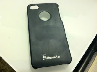 iPhone 4 4S Case Lifeworks Soft Touch Black Ultra Thin