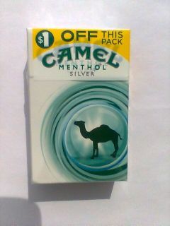Camel Menthol Silver Yellow Coupon SEALED Cigarette Collector Pack