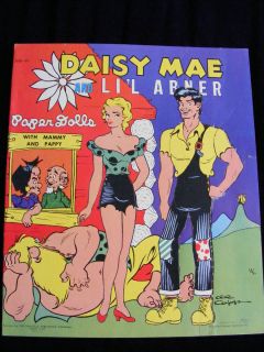 1951 DAISY MAE & Lil Abner Paper Cut out Dolls RARE Uncut ORIGINAL