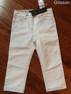 New Little Marc Jacobs White Logo Jeans Pants Sale $92 Size 4 5
