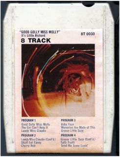 LITTLE RICHARD Good Golly Miss Molly 8 TRACK TAPE w sleeve and good