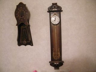LOOK Antique ANNO 1750 Linden Gravity Fed Saw Blade Wall Clock RARE