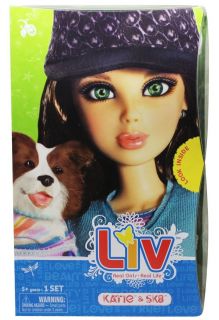 Liv Doll Katie and Border Collie Pet Dog Sk8 New by Spin Master