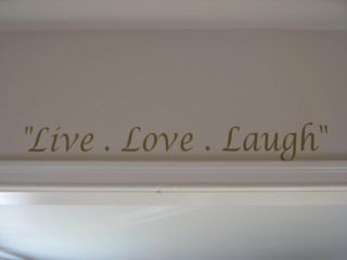 Art Quotes Vinyl Live Love Laugh Decals Stickers Home Decor