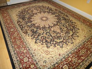 Persian Style Isfahan Area Rug Oriental Carpet Living Room Rugs
