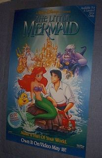 Little Mermaid 1st Edition Standee with Recalled Poster