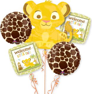 Lion King Baby Shower Balloons Bouquet Supplies Decorations Simba