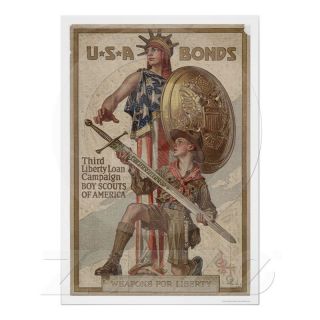 3rd Liberty Loan Campaign Boy Scouts of America Print