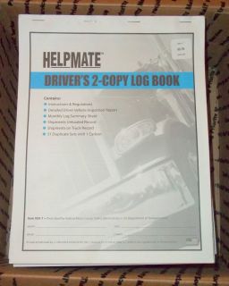  LOT OF 20 DRIVERS 2 COPY LOG BOOKS WITH VEHICLE INSPECTION REPORTS