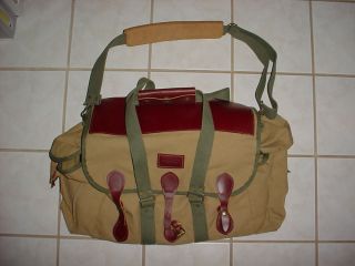 VINTAGE ORVIS FLY FISHING TACKLE BAG CANVAS & LEATHER FIELD SATCHEL