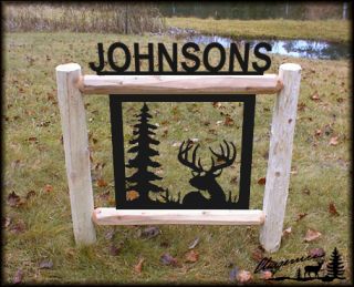 Clingermans Outdoor Signs Rustic Log Decor Signs Wildlife Art