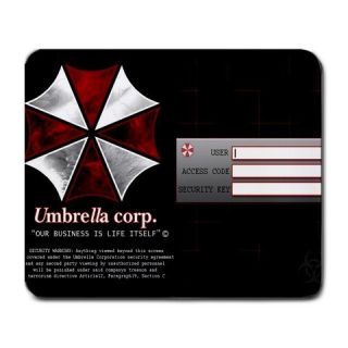 Umbrella Corp Login Resident Evil Rectangular Mouse Pad