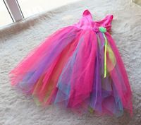 Little Girls Boutique Rainbow Princess Party Tutu Dress Size 3 7 Free