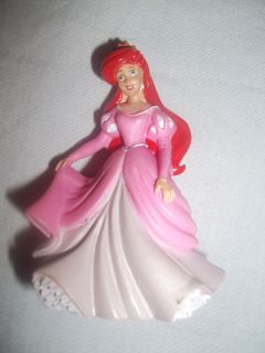 Disney Little Mermaid Ariel Pink Gown Princess Cake Topper Plastic