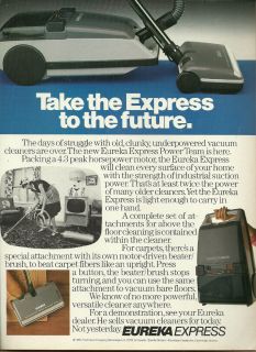 1986 Print Ad for Eureka Express Vacuum