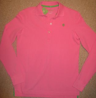 LILLY PULITZER Womens Long Sleeve Polo top  XS   NWT   Pink