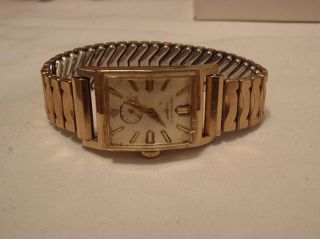 Vintage, Mens, Longines, 10k, GF, 17j, 9LT, Watch, Wristwatch