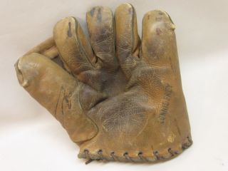 Lonnie Frey Yankees Base Mitt Glove Vintage Antique Michigan