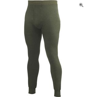 Woolpower Long Johns with Fly 200 Green Merino Wool Extra Large