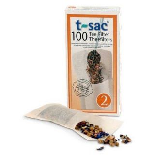 Sac 2 Paper Loose Leaf Tea Filter Strainer 100 Pack
