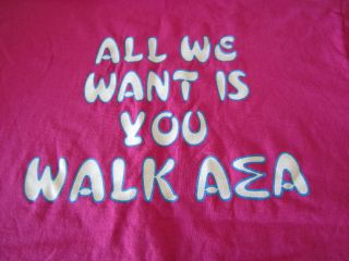 Alpha Sigma Alpha ASA Pink T Shirt Longwood Large