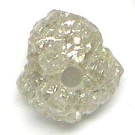 Carat White Silver Loose Natural Rough Diamond Beads