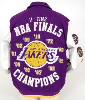Los Angeles Lakers Wool Leather Jacket 11 x NBA Champs