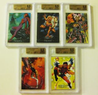 1992 Marvel Masterpieces LOST CARDS Graded 9.5 BGS Insert Set (Tin