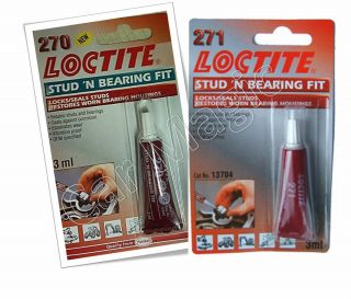 Loctite 270 271 Stud N Bearing High Strength Studlock Thread Lock 3ml