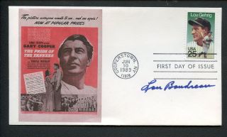 Lou Boudreau Cleveland Indians HOF 1989 First Day Cover FDC Signed